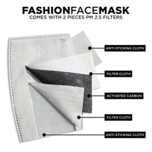 Load image into Gallery viewer, Vintage Red Covid Face Mask