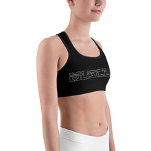 Load image into Gallery viewer, Black Muscle Sports bra