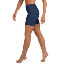 Load image into Gallery viewer, Navy Muscle Up Nation Yoga Shorts