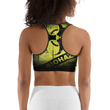 Load image into Gallery viewer, Hazard Yellow Sports bra