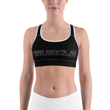 Load image into Gallery viewer, Black Muscle Sports bra