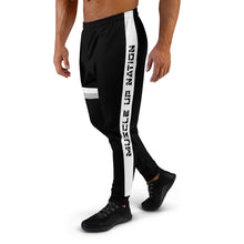 Load image into Gallery viewer, Asymetrical Striped Black Joggers