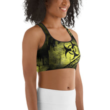 Load image into Gallery viewer, Hazard Yellow Sports bra