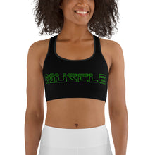 Load image into Gallery viewer, Green Neon Light Sports bra