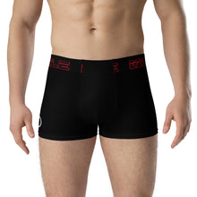 Load image into Gallery viewer, Black Red Muscle Up Tag Boxer Briefs