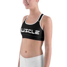 Load image into Gallery viewer, Black Muscle Sports bra