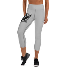Load image into Gallery viewer, Spartan Warrior Gray Yoga Capri Leggings