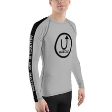 Load image into Gallery viewer, Muscle Up Nation Gray Rash Guard