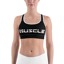 Load image into Gallery viewer, Black Muscle Sports bra