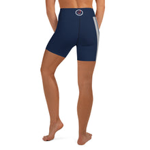 Load image into Gallery viewer, Navy Muscle Up Nation Yoga Shorts