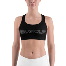 Load image into Gallery viewer, Black Muscle Sports bra