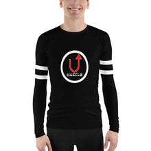 Load image into Gallery viewer, Classic Black Muscle Up Men's Rash Guard