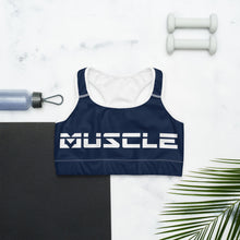Load image into Gallery viewer, Navy Sports bra