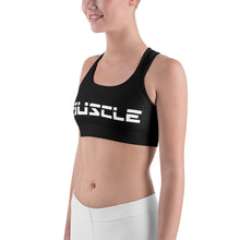 Load image into Gallery viewer, Black Muscle Sports bra