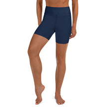 Load image into Gallery viewer, Navy Muscle Up Nation Yoga Shorts