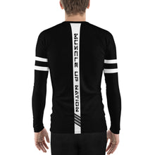 Load image into Gallery viewer, Classic Black Muscle Up Men's Rash Guard