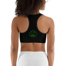 Load image into Gallery viewer, Green Neon Light Sports bra