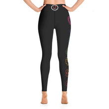 Load image into Gallery viewer, chakras Black Yoga Leggings