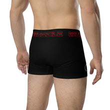 Load image into Gallery viewer, Black Red Muscle Up Tag Boxer Briefs