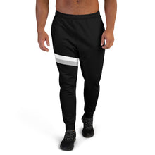 Load image into Gallery viewer, Asymetrical Striped Black Joggers