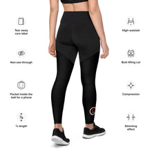 Load image into Gallery viewer, Black Sports Leggings Classic