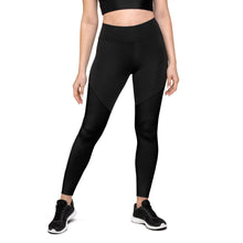 Load image into Gallery viewer, White Stripe Sports Leggings