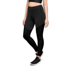 Load image into Gallery viewer, White Stripe Sports Leggings