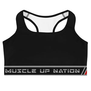 Muscle Up Black Belt Sports bra