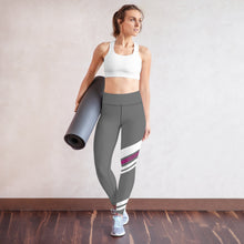 Load image into Gallery viewer, MUN Violet stripe Yoga Leggings