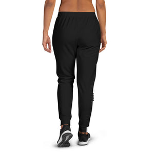 Black Women's white stripe Joggers