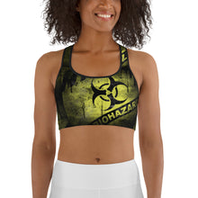 Load image into Gallery viewer, Hazard Yellow Sports bra