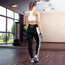Load image into Gallery viewer, Muscle Up Nation white tag Yoga Leggings
