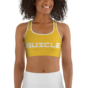 Varsity Yellow Sports bra
