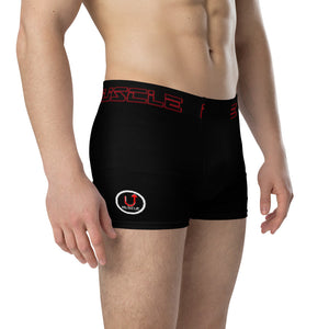 Black Red Muscle Up Tag Boxer Briefs
