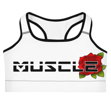 Load image into Gallery viewer, Red Rose Sports bra