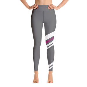 MUN Violet stripe Yoga Leggings