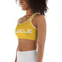 Load image into Gallery viewer, Varsity Yellow Sports bra