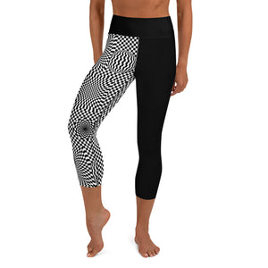 trippy ilusión Yoga Capri Leggings