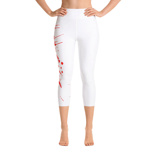 Savage blood Yoga Capri Leggings
