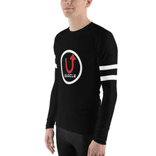 Load image into Gallery viewer, Classic Black Muscle Up Men&#39;s Rash Guard
