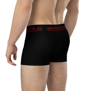 Black Red Muscle Up Tag Boxer Briefs