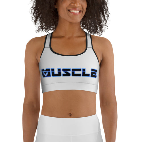 Midnight Edition White Sports bra