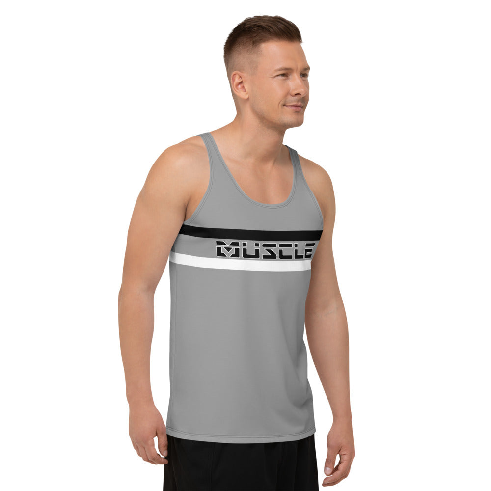 Tricolor Muscle Up Tag Tank Top