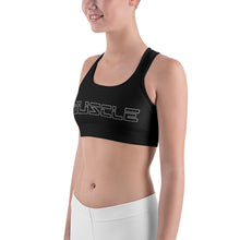 Load image into Gallery viewer, Black Muscle Sports bra