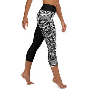 trippy ilusión Yoga Capri Leggings