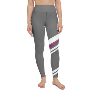 MUN Violet stripe Yoga Leggings