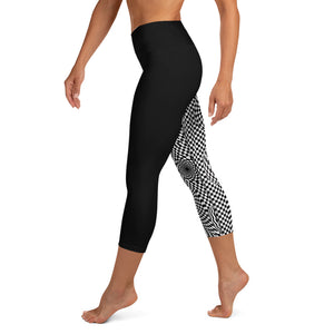 trippy ilusión Yoga Capri Leggings