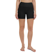 Load image into Gallery viewer, Tri-Color Black Muscle Up Yoga Shorts