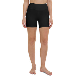 Tri-Color Black Muscle Up Yoga Shorts