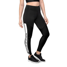 Load image into Gallery viewer, White Stripe Sports Leggings